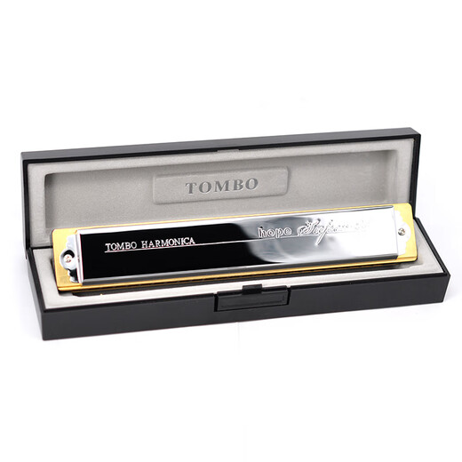 Tombo Tongbao 6624S Japon Original Polyphonic Harmonica Importé 12-Tuning 7-Tuning Set Performance Performance Stage C-Tuning 24 trous 6624p [Niveau de performance haut de gamme] Package 12-Tuning