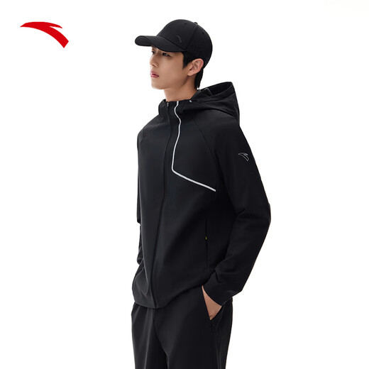 ANTA Water-Repellent Jacket Men's Autumn Casual Sports Jacket Windproof Wear-Resistant Training Fitness Outdoor Sports Jacket