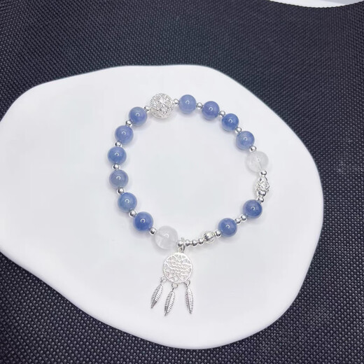 Shilian S925 silver natural tanzanite dream catcher bracelet sterling silver small fresh ancient style niche exquisite gift for best friends