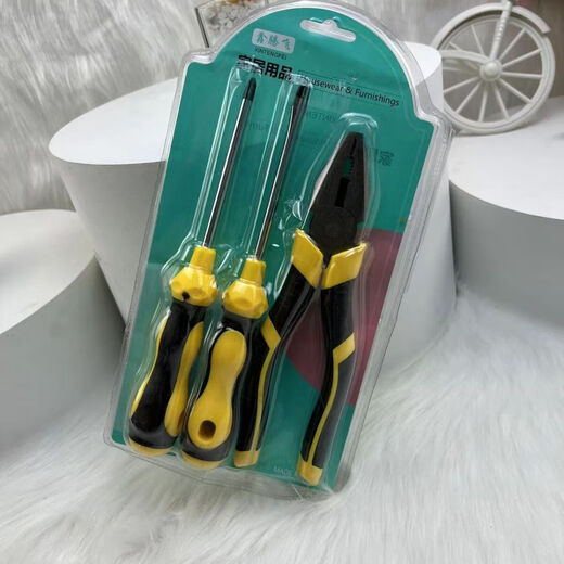 Screwdriver pliers set Home industrial screwdriver vise set Thickened pliers Powerful and versatile Value set 1 vise + 2 screwdrivers 1 piece set