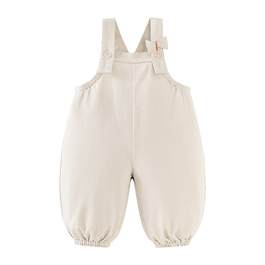 Mini Bala shopping mall same style girls overalls 2025 new loose fashionable baby trousers light khaki 50315 90