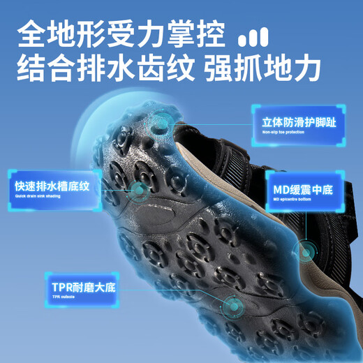 Camel Children's Sandals Summer Refreshing and Breathable Baotou Beach Shoes Anti-Slip and Anti-Collision for Middle and Large Children