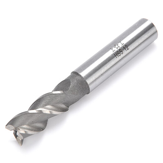 Shanggong Pack of 10 Coarse Tooth Straight Shank End Mills 3 Flutes 5mm HSS High Speed Steel Milling Tools