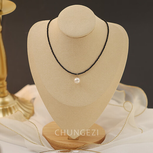 Yage Black Versatile Natural Black Spinal Clavicle Chain Pearl Pendant Necklace Women's Non-Fading High-Level Necklace 38+5 Swarovski Pearl Pendant Necklace Add to Favorites