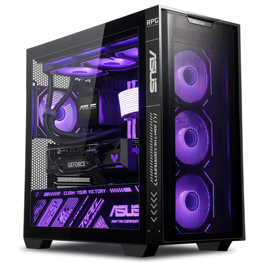 ASUS (ASUS) ASUS ROG family bucket Ultra7-265KF/RTX5060TI-16G game console AI rendering delta 14600KF ASUS host assembly computer 14600KF+RTX5060TI-16G丨Configuration four