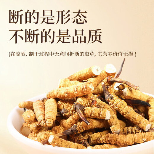 
Cordyceps sinensis, purple and blue flowers sea, cordyceps sinensis, fine pure meat festival, high cost-effectiveness, 10 grams of broken grass [self-use nourishing]