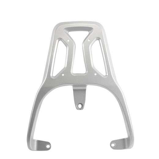 适用爱玛辉腾A723电动车后货架尾架电瓶车尾箱架铝合金后衣架支架 尾翼+小支架+靠背(黑色)