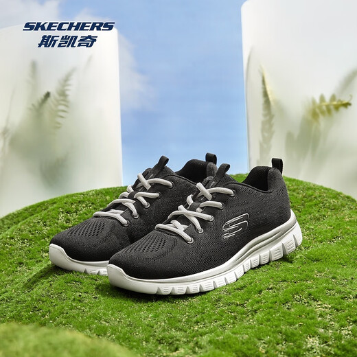 Skechers men's and women's shoes running shoes travel shoes breathable sports mom comfortable walking shoes 12615