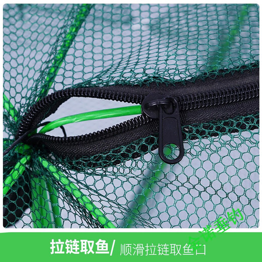 Bear fire folding shrimp pot polygonal round eel, loach, lobster fish net cage flower basket crab net fishing net nylon cloth shrimp pot 8 holes 20cm*60cm