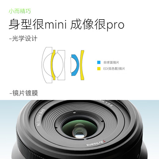 Seven Craftsmen Nikon fixed focus lens z mount black 18mm f5.6 full frame wide angle fixed focus lens suitable for z30 z5 z50 second generation z8 z6 second generation