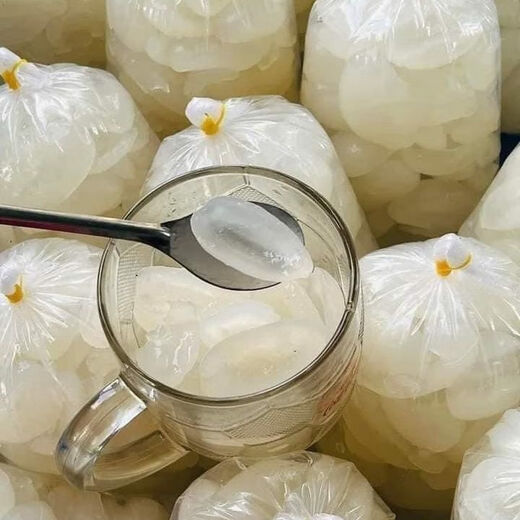 Authentic specialty water coconut pulp Yadazi sea coconut eating and broadcasting the same style Dua nuoc tuoi non 500g 500g