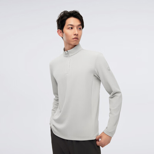 Bosideng (BOSIDENG) autumn and winter fashionable Polo shirt for men, loose, slim and warm, versatile commuting casual bottoming shirt, space silver 8251 S 170/92A