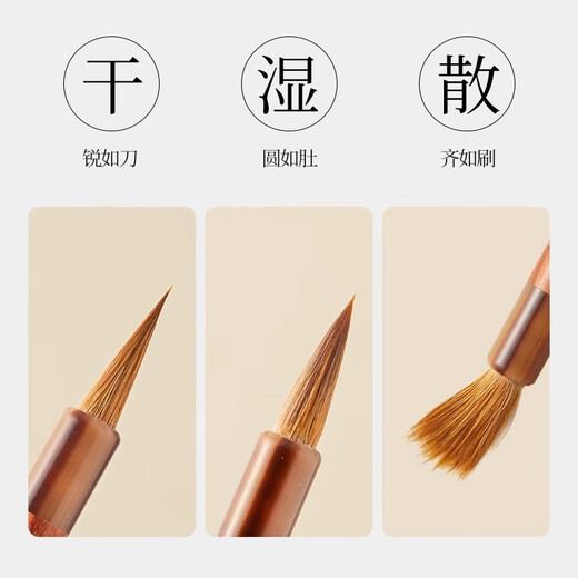 Liupintang Wen Zhengming small regular script brush, small regular script, professional-level calligraphy, dedicated for beginners, four treasures of the study, hook line, calligraphy, soft pen, beautiful pen, authentic small size genuine