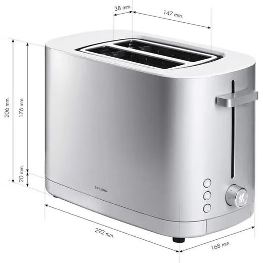 Zwilling bread machine toaster multifunctional home breakfast toaster with mobile grill 3-speed customization program 7-speed adjustment