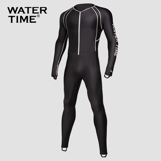 WATERTIME wetsuit men's warm sun protection swimsuit full body one-piece jellyfish suit wetsuit swimming surfing suit one-piece S