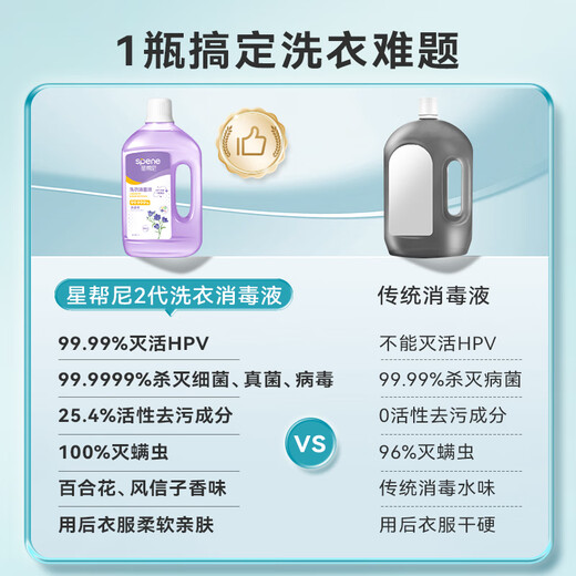 Xingbangni HPV laundry disinfectant clothing sterilization liquid sterilization water public washing machine special clothes antifungal cleaning agent