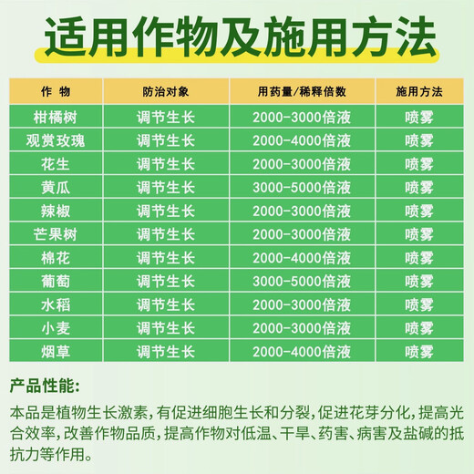 Bayer Dragon Deng Aizengmei Cytokinin Promotes Flower Bud Branching Propionyl Brassinolide Regulates Growth and Promotes Growth 500ml x 1 Bottle