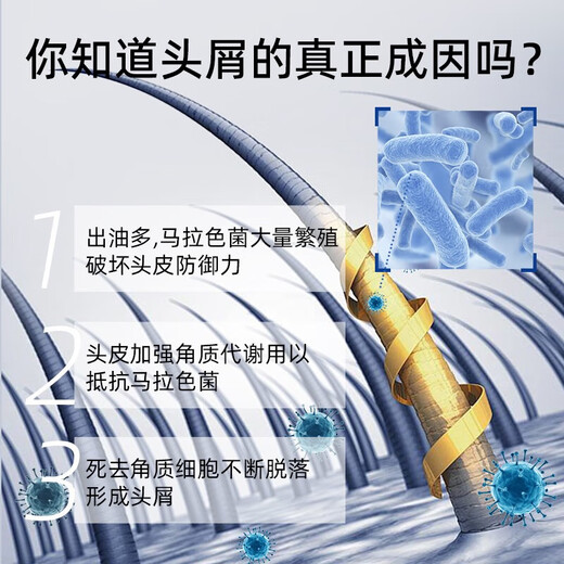bvzip黄瓶 2%高浓度二硫化硒强效去屑洗发水 止痒清洁修护洗发露400ml