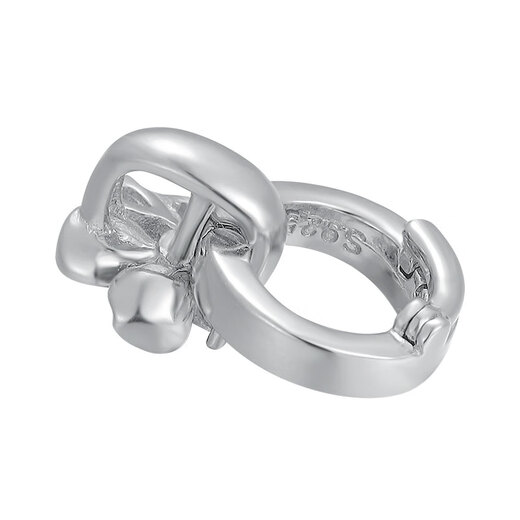 Henglijia s925 sterling silver DIY jewelry buckle versatile chain platinum 18K gold chalcedony necklace pendant sterling silver rose gold