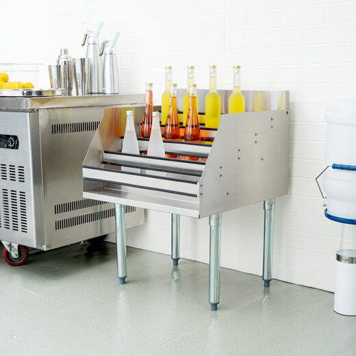 RestaurantwareKitchen Tek 304 Stainless Steel Wine Rack 5-Tier 20