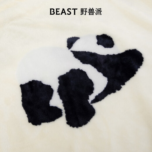 THE BEAST Panda Bang Bang Two-in-one Flannel Warm Blanket/Pillow Car Headrest Lumbar Car Cushion