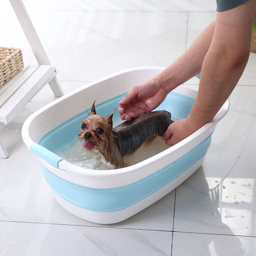 Dipur foldable pet dog bathtub cat bath special bathtub blue crab bathtub* bathtub bathtub (foldable)
