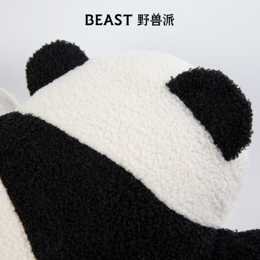 THE BEAST Panda Bang Bang Two-in-one Flannel Warm Blanket/Pillow Car Headrest Lumbar Car Cushion