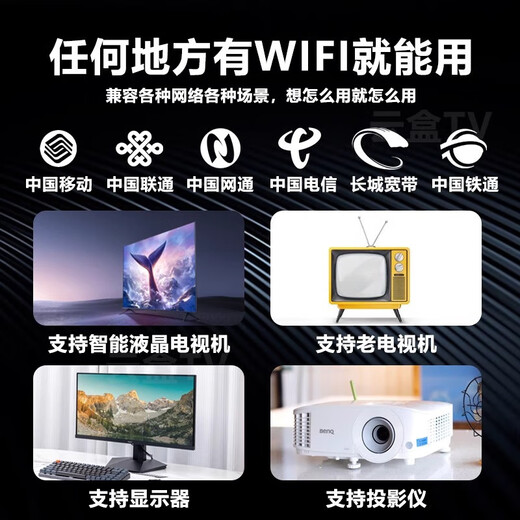 3516wifi Universal TV 4K Network Box Conexión de red completa Conexión de red completa GRATIS HD Mira TV Lifelong IVIP 4K Audio y video + [Versión de lujo de doble banda] 5G
