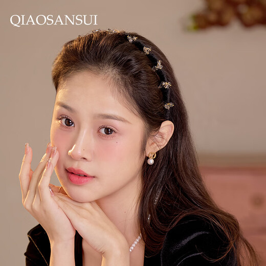Pretty three-year-old full-diamond high-end non-slip toothed headband for women 2025 new exquisite face wash hairpin high-end headband hair accessories 23.8