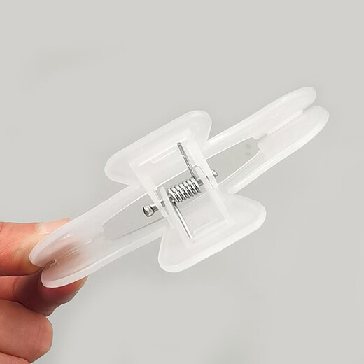 Hijab book holder stationery student transparent handbook note holder swallowtail clip bill document strong fixation large clip 1 pack (large clip)