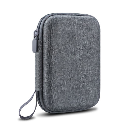 OLYSON移动硬盘保护套2.5寸固态收纳盒适用三星希捷东芝WD西部数据耳机线充电器宝硅胶U盘定制logo数码包 硅胶保护套  黑【三星T7专用】弹力减震