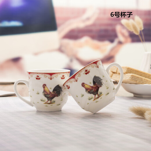 Fat Donglai's same conference room tea cup, ceramic cup, coffee cup, Kung Fu heat-resistant drinking cup, household flower milk, No. 5 tea cup, single 180ml, less than 200mL
