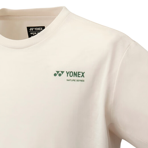 Yonex Yonex Badminton Uniforme Yy Sportswear Men 16671Cr Sweat-Absorbing T-shirt à manches courtes Série respectueuse de l'environnement T-shirt masculin 16833BCR ICE BEIGE 3XL