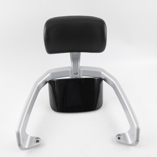 适用爱玛辉腾A723电动车后货架尾架电瓶车尾箱架铝合金后衣架支架 尾翼+小支架+靠背(黑色)