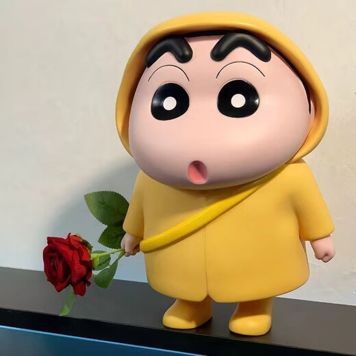 MPPMCK extra large Crayon Shin-Chan ornaments living room entrance floor decoration high-looking anti-fall toys home furnishings Red Shin-chan 43 cm extra large + hat