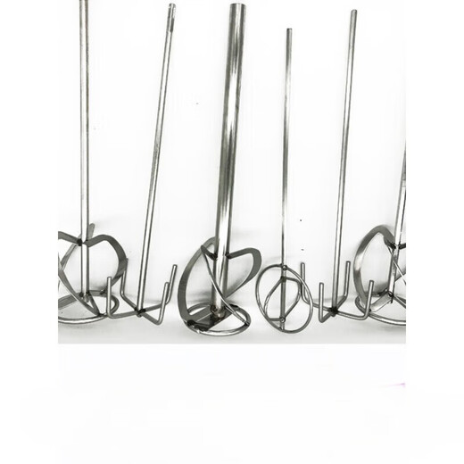 Beijing Times 304 stainless steel solid mixing rod mixing rod double mountain electric drill electric hammer hammer rod rhinestone spiral mixer 304 stainless steel 3S type 60 cm-M14