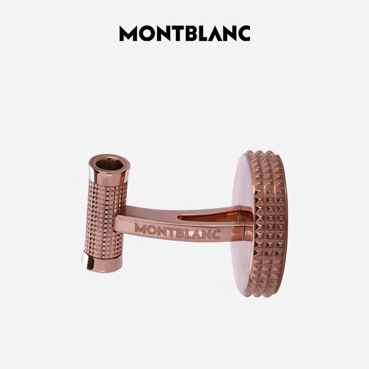 万宝龙（MONTBLANC） 金属立体雕刻男士精美袖扣114779男士礼物