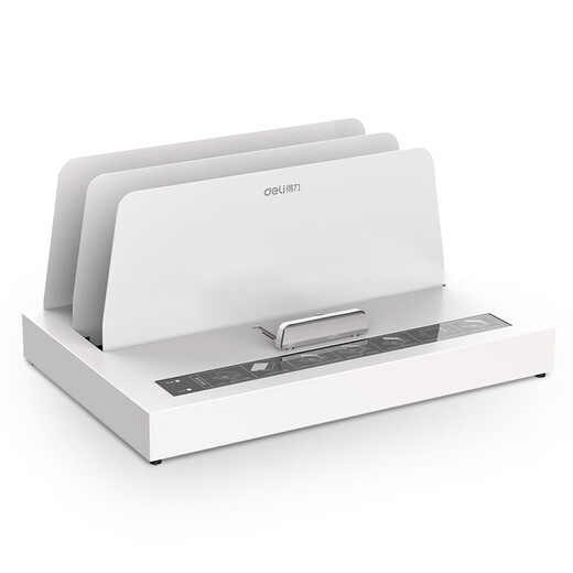 得力（deli）50mm合同标书档案文件热熔胶装机 热熔财务凭证装订机 无损胶装 智能温控  50MM热熔装订机-【3882】