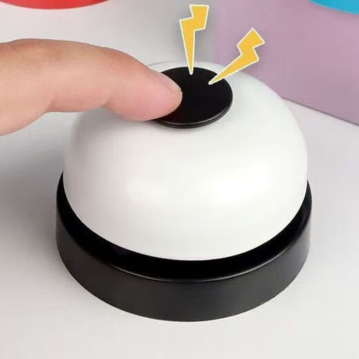 Live broadcast equipment accessories bell, hand-pressed bell answering machine, restaurant dish delivery kitchen bell, cat bell ringer, hand-pressed bell answering bell, same style as McDonald's, red and yellow, same style as McDonald's, red and yellow