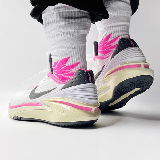 
Nike (NIKE) men's shoes Air Zoom G.T.Cut 2 EP non-slip, wear-resistant, low-top casual practical basketball shoes for men's breathable FD9905-101 pink white 41