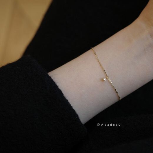 Junbu 3-color 2.5mm mini zircon pendant. 10K gold small diamond pendant bracelet tail pendant red single pendant, chain not included