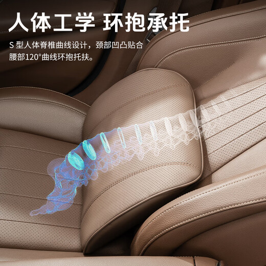 Wuji Cardite de voiture pour oreiller de voiture Couche d'oreiller coucheur de la taille de protection du manche en mousse