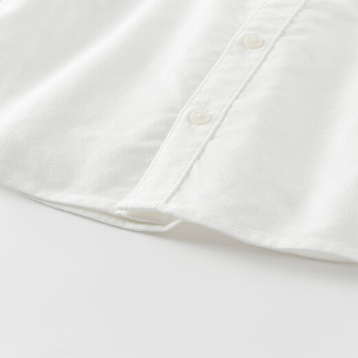 David Bella boys' preppy shirt spring children's white shirt medium and large children's top