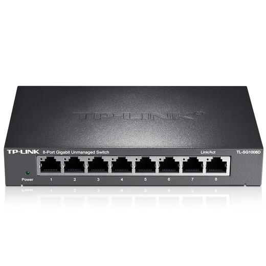 TP-LINK 8-port Gigabit switch, enterprise-level switch, monitoring network cable splitter, splitter, metal body TL-SG1008D