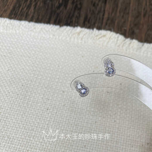 Weici Fulu Auspicious Gourd Earrings 925 Silver Tanzanite Lavender Purple Seiko Accessories Pre-Purchase Instructions Please read the detailed description