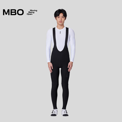 MBO New Color LightWarm Men's Autumn and Winter Storage Fleece Bib Cycling Trousers Double Arrow T160C Black-A Style 20% Off Official Replacement L