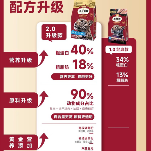 FREGATE ISLAND PREMIUM SELECTION German curly cat food, fresh meat food for adult cats and kittens, curly cat baked cat food, krill oil, full-price cat food, adult cat food, chicken flavor, 80% high-meat natural food 1.8kg 0g, free trial, refund if you don't eat