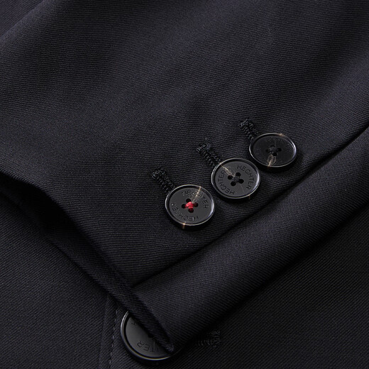 HECHTER Shopping mall same style wool windbreaker men's business casual woolen windbreaker jacket men's LJ21501 black 2XL (54)