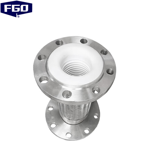 FGO stainless steel lined PTFE metal braided corrugated hose length 1.5 meters BWGF46-16P PN16 length 2 meters PN16 DN200 BWGF46-16P