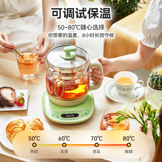 Bear (Bear) health kettle, tea kettle, constant temperature kettle, heat preservation and water boiling integrated electric kettle, flower tea kettle, 1.5L fully automatic glass health kettle, electric kettle, kettle with egg rack filter, fancy nourishing YSH-B18T1 1.5L